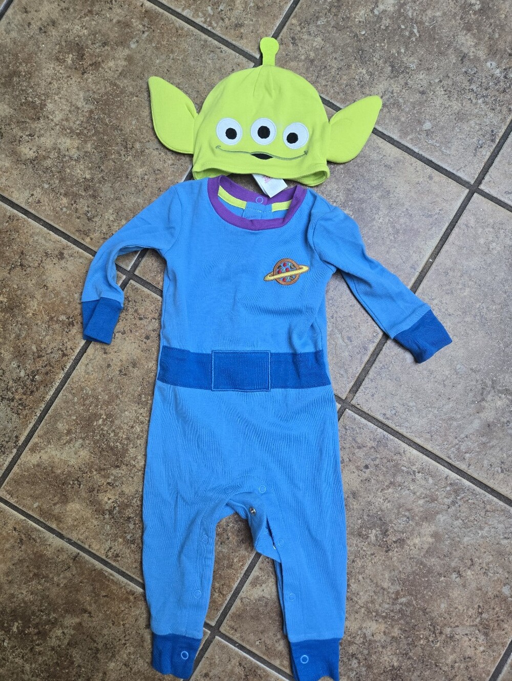 Disney Baby Toy Story Alien Onesie And Hat